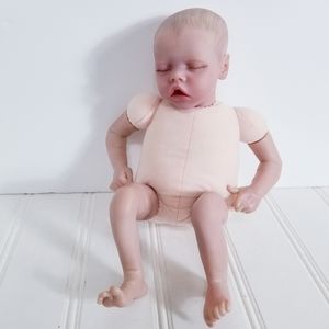 Bonnie Brown Reborn Baby Doll Twin-A Painted Closed Eyes Realistic Infant